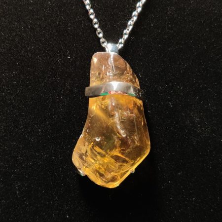 Natural citrine pendant