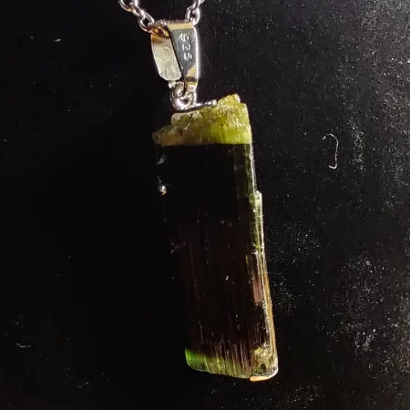 Himalayan bi-color tourmaline pendant