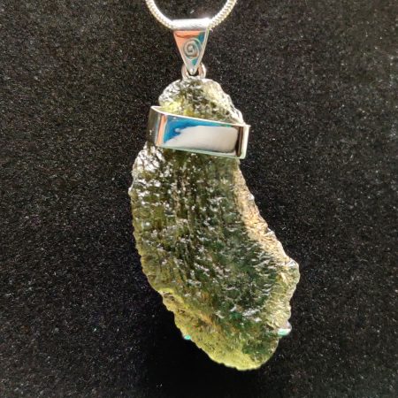 Moldavite pendant