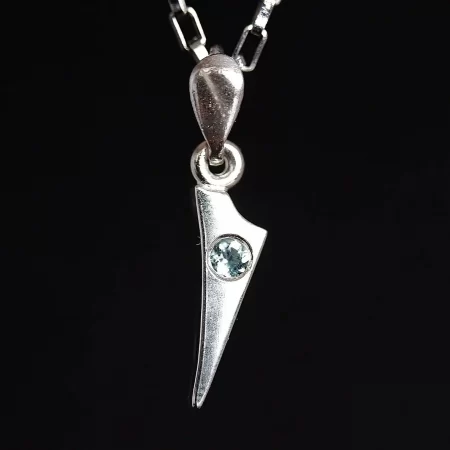 Blue tourmaline pendant