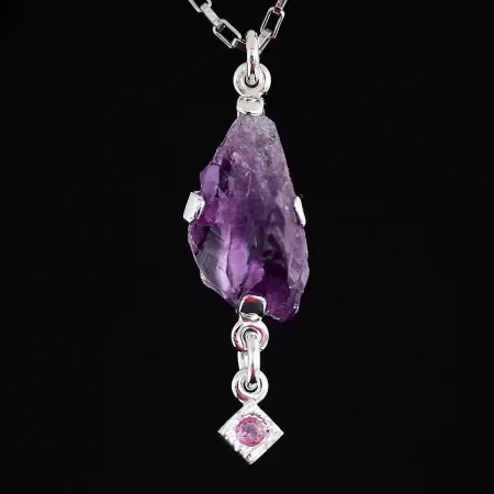 Amethyst/ ruby pendant