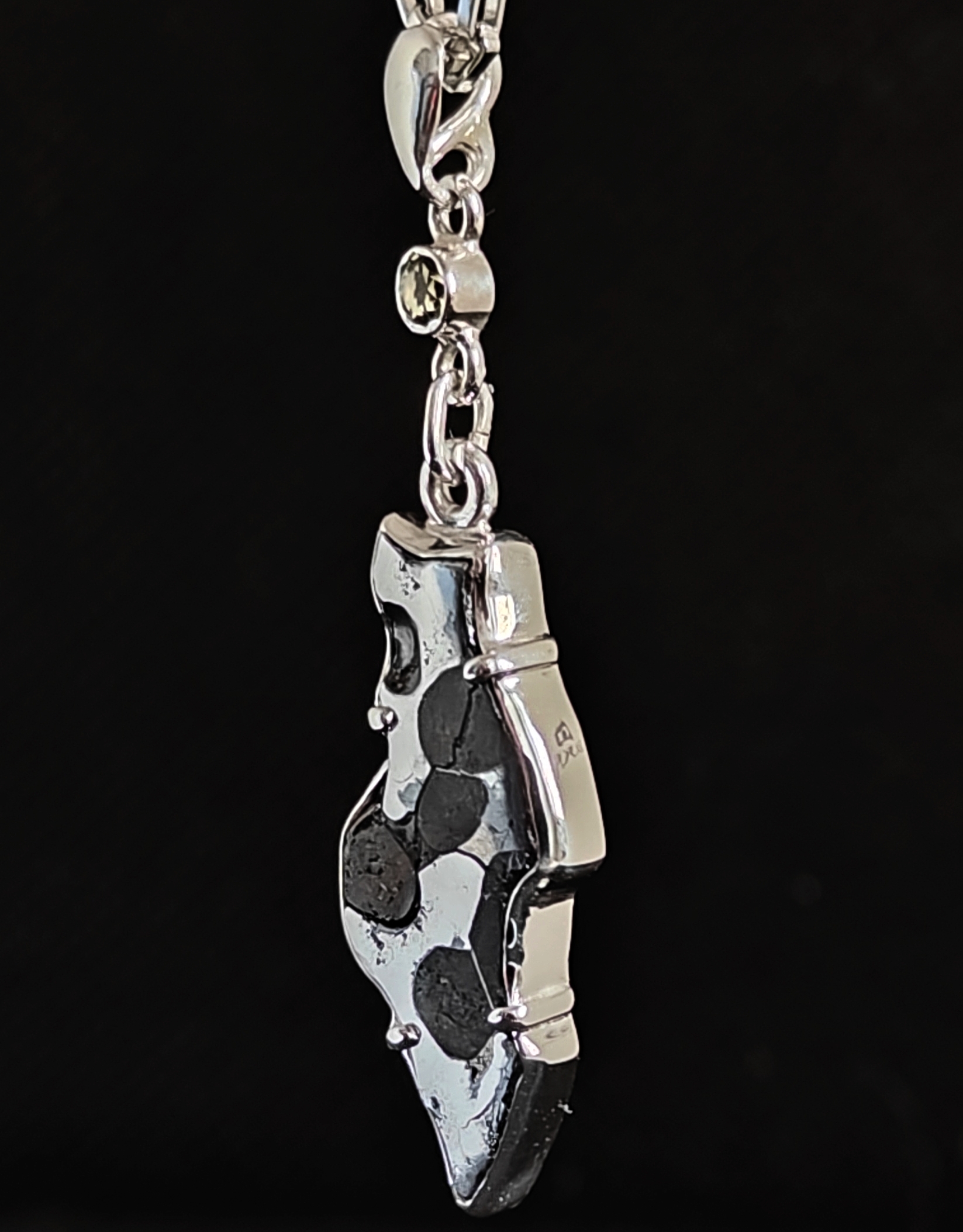 Pallasite/ moldavite- pendant - Image 2