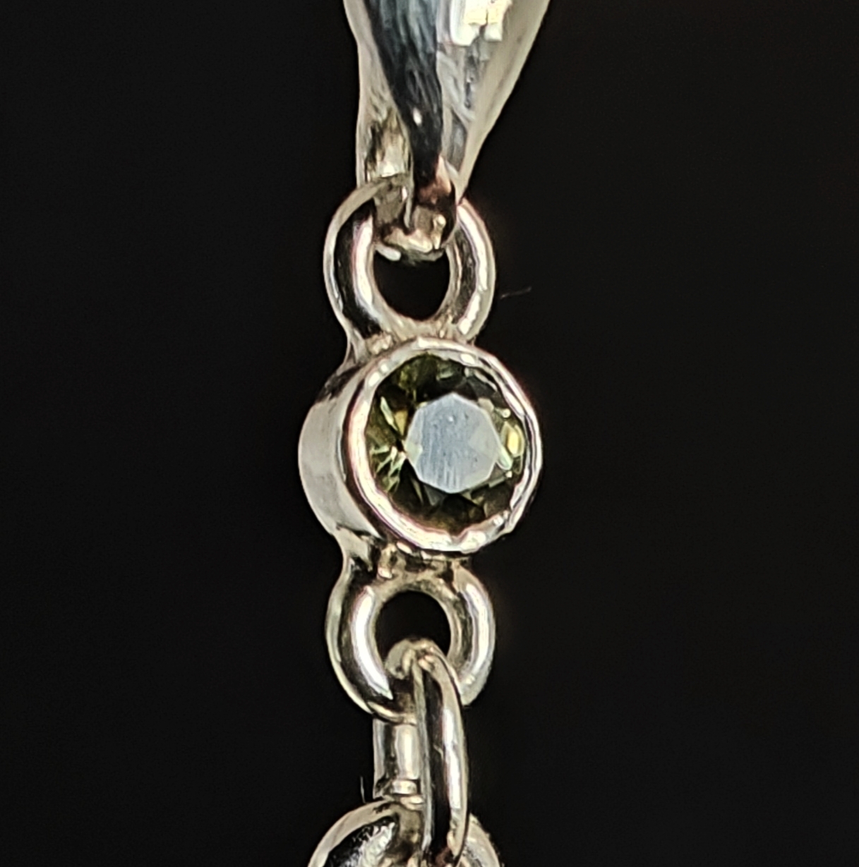 Pallasite/ moldavite- pendant - Image 4