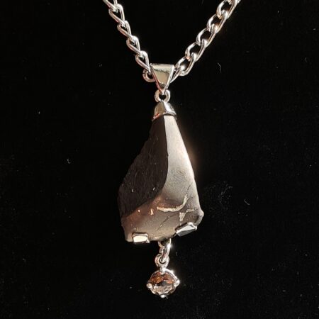 Shungite, smoky quartz pendant