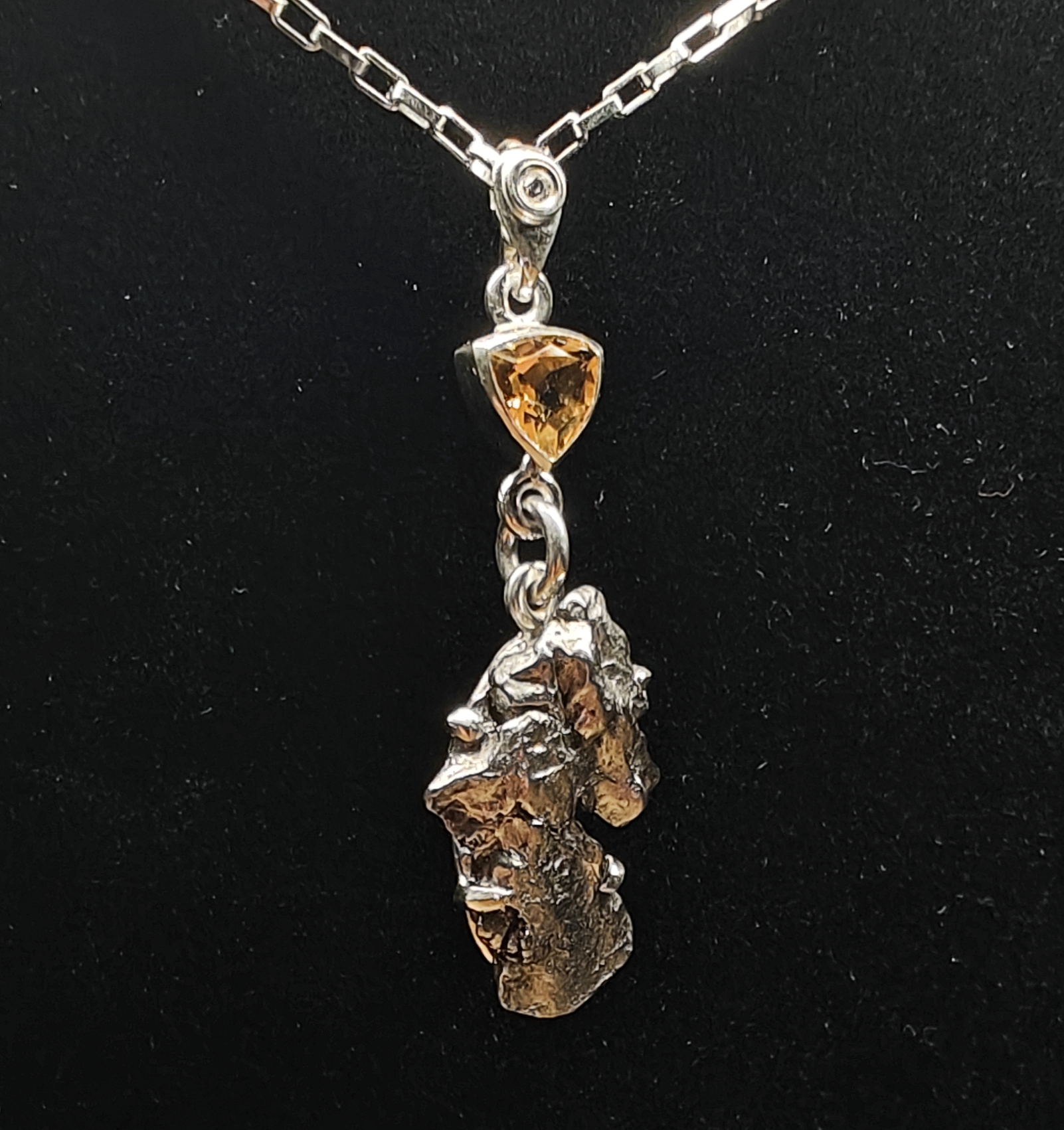 Meteorite/ citrine- pendant - Image 2